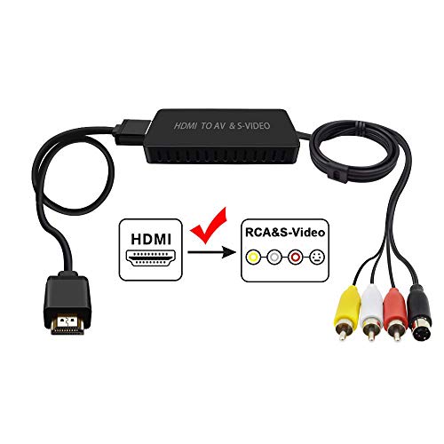 HDMI to SVideo, HDMI to SVideo Adapter, HDMI to AV CVBS Svideo Converter