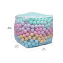 BPA Free Plastic Ball Pit Balls with Storage Bag (2.3” Diameter)