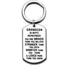 Keychain Inspirational Gifts for Grandson from  Grandparents Powerful Message