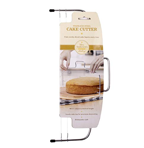 Adjustable 2-Wire Layer Cake Cutter and Leveler, Stainless Steel