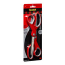Scotch Multi-Purpose Scissor, 8 Inch, 2 Pack (1428-2), Red/Gray