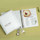 Durable View 3 Ring Binder, 1 Inch Slant Rings, 4 White Binders (17575)