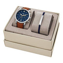 Fossil Men's Neutra Quartz Stainless Steel Chronograph Watch Bracelet Set