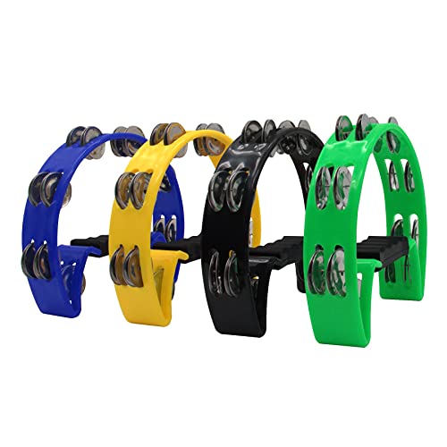 Tambourine for Adult,Metal Jingles Percussion Gift Musical Instrument