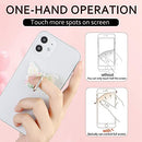 Hard PC Butterfly Phone Ring Holder 360°Rotation Finger Stand Kickstand Universal