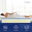 Olee Sleep Aquarius 10-Inch Memory Foam Mattress in Blue, Queen
