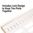 Expandable Food Storage Container Lid Organizer, Includes 6 Adjustable Dividers