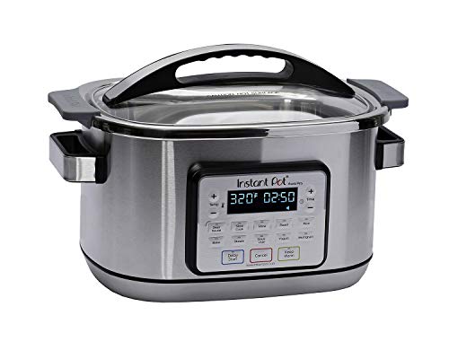 Instant Pot Aura Pro Multi-Use Programmable Slow Cooker with Sous Vide Silver