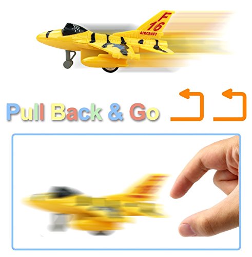Liberty Imports Set of 12 Pull Back Airplanes Vehicle Playset - Variety Pack
