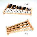 Professional Wooden Soprano Full Size Glockenspiel Xylophone with 27 Metal Keys