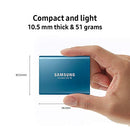 SAMSUNG T5 Portable SSD 1TB - Up to 540MB/s - USB 3.1 External Solid State Drive, Black (MU-PA1T0B/AM)