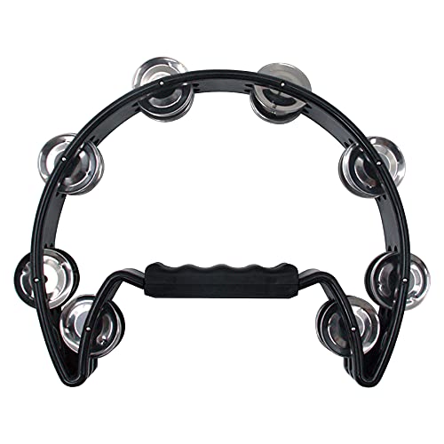 Tambourine for Adult,Metal Jingles Percussion Gift Musical Instrument