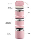 MAIYUANSU Bento Lunch Box, Insulated Leak Proof Stainless Steel Lunch Box