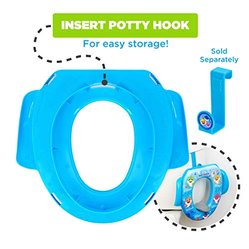 PinkFong Baby Shark Soft Potty Training Seat, Sharktastic