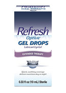Refresh Optive Gel Drops Lubricant Eye Gel, 0.33 Fl Oz (Pack of 1) Sterile