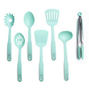 GreenLife Nylon Cooking Set, 7-Piece, Turquoise, 7pc Utensil, Turqouise