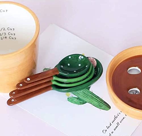 Cactus Ceramic Baking Weighing Spoon-Home Kitchen Ceramic