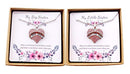 Matching Necklaces Set, pink-2pcs