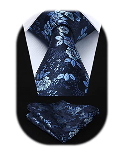 Jacquard Woven Classic Men's Necktie & Pocket Square Set