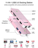 USB 3.0 Docking Station, Triple Display USB Hub Dual HDMI VGA Adapter