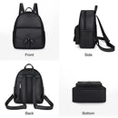 3PCS Cute Small Backpacks Purse for Teen Girls Travel Backpack Leather