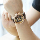 NAVIFORCE Mens Military Watches Sport Waterproof Quartz Leather Casual Date Luxury Wrist Watch Rose Gold