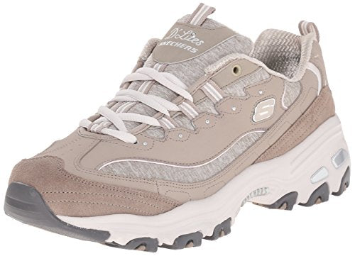 womens D'LITES ME TIME WIDE Memory Foam Lace-up Sneaker,Taupe,9.5 W US