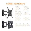 Full Motion Articulating TV Monitor Wall Mount for 22-55 Inch TVs and Flat Panels