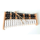 Professional Wooden Soprano Full Size Glockenspiel Xylophone with 27 Metal Keys