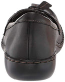 Clarks womens Ashland Bubble Slip On Loafer, Black, 8.5 Wide US