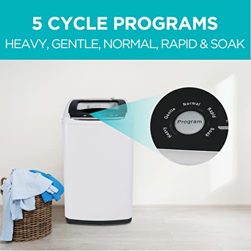 Small Portable Washer, Washing Machine for Household Use, Portable Washer 0.9 Cu. Ft.