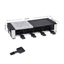 Raclette Table Grill, Electric Indoor Grill Korean BBQ Grill, 1200W Removable 2-in-1