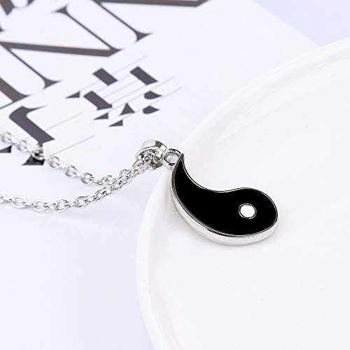 Yinyang Personalized Matching Puzzle Diagrams Best Friend Necklaces Gifts