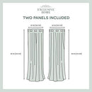 Catarina Layered Solid Blackout and Sheer Window Curtain Panel Pair