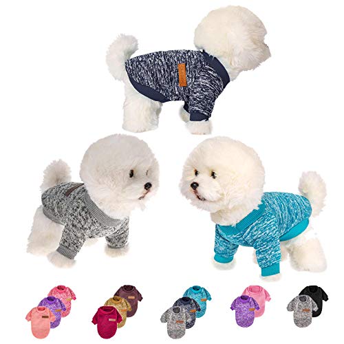 Dog Sweater for Small Medium Large Dog or Cat, Warm Soft Pet Clothes