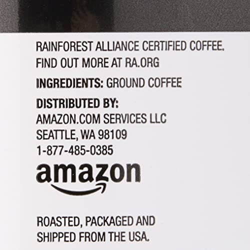 Amazon Brand - Happy Belly French Roast Canister Coffee, Dark Roast, 24 Ounce