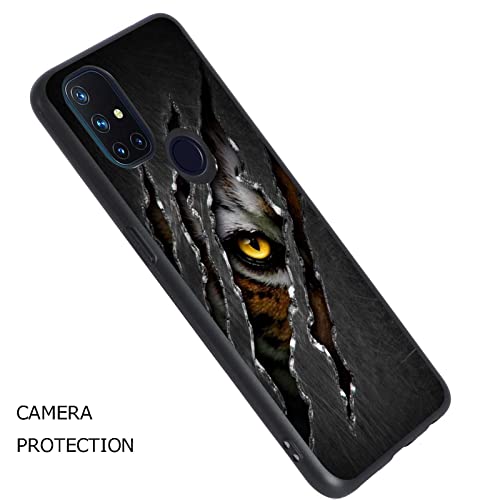 Compatible with OnePlus Nord N10 Case, Wild Tiger Fierce Animal Print