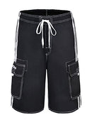 Nonwe Men's Summer Cargo Swim Trunk Board Shorts with Mesh Lining