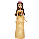 Disney Princess Royal Shimmer Belle Doll, Fashion Doll with Skirt and Accessories, Toy for Kids Ages 3 and Up , Yellow