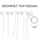 Botanical Sheer Curtains for Bedroom, Modern Contemporary Linen Grommet