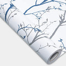 Gray Blue Tree Branches Peel and Stick Wallpaper 17.71" x 118" Natural Wall Paper
