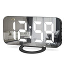 Digital Alarm Clock,6.5 Inch LED Electronic Clocks,with 2 USB Charging Ports,Snooze