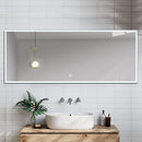 65''x22'' LED Mirror Bathroom Vanity Mirrors, Wall Mounted Anti-Fog Dimmable