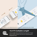 LED Light Strip, 50 Color Zones RGBIC, 16.4ft Wi-Fi LED Strip Works w/ Alexa, Google