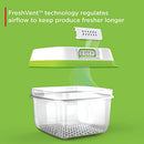 FreshWorks Saver, Medium Tall Produce Storage Container, 12.7-Cup, Clear