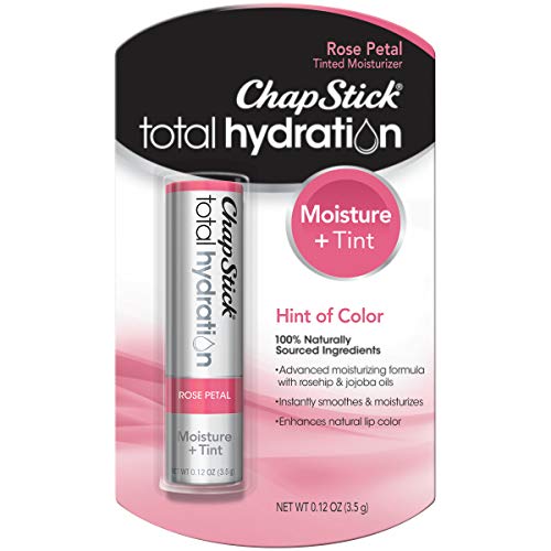 Total Hydration Moisture + Tint Rose Petal Tinted Lip Balm Tube, Tinted Moisturizer