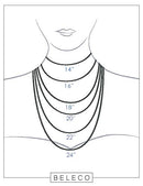 Personalized Name Necklace With Figaro Chain in Sterling Silver 925 or Gold/Rose Plated 18k