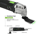 6 Variable Speed Oscillating Multi-Tool Kit ,28pcs Accessories and Carry Bag
