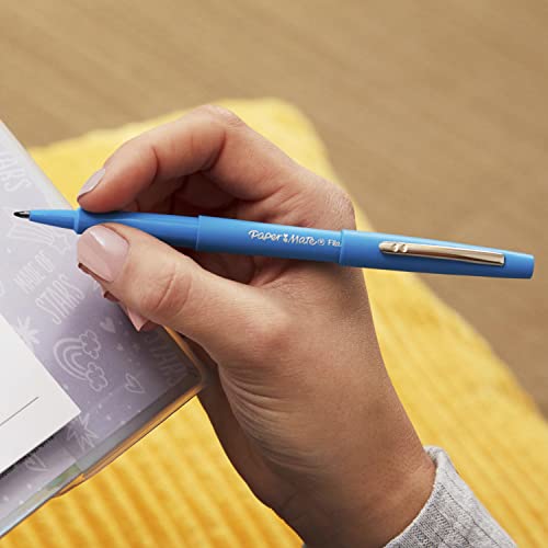 Flair Felt Tip Pens | Medium Point 0.7 Millimeter Marker Pens | Assorted Colors, 24 Count