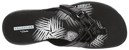 Women's Breeze Sea Flip-Flop, Black Synthetic Patent